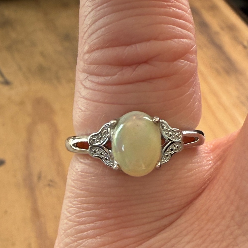 Natural Opal Ring - Size 6